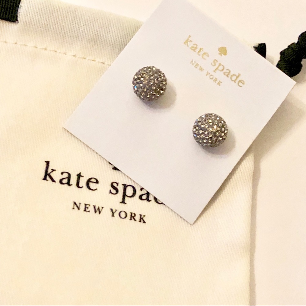 Kate Spade Black stud earrings - Picture 2 of 6